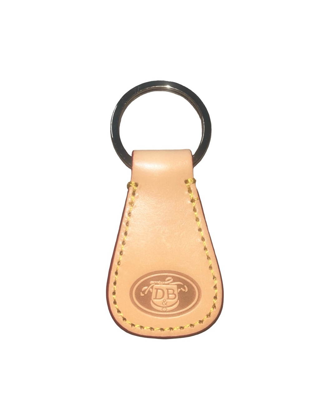Dooney & Bourke Embossed Leather Key Fob – Tan | Great Preowned Condition